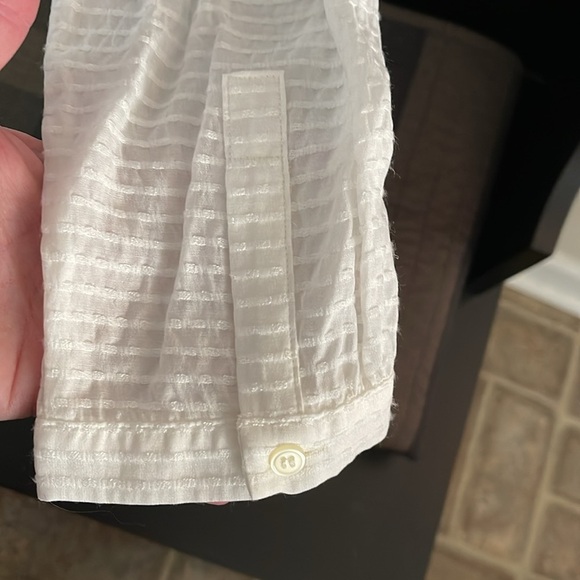 LOFT White Blouse with Lace Detail - Picture 6 of 6